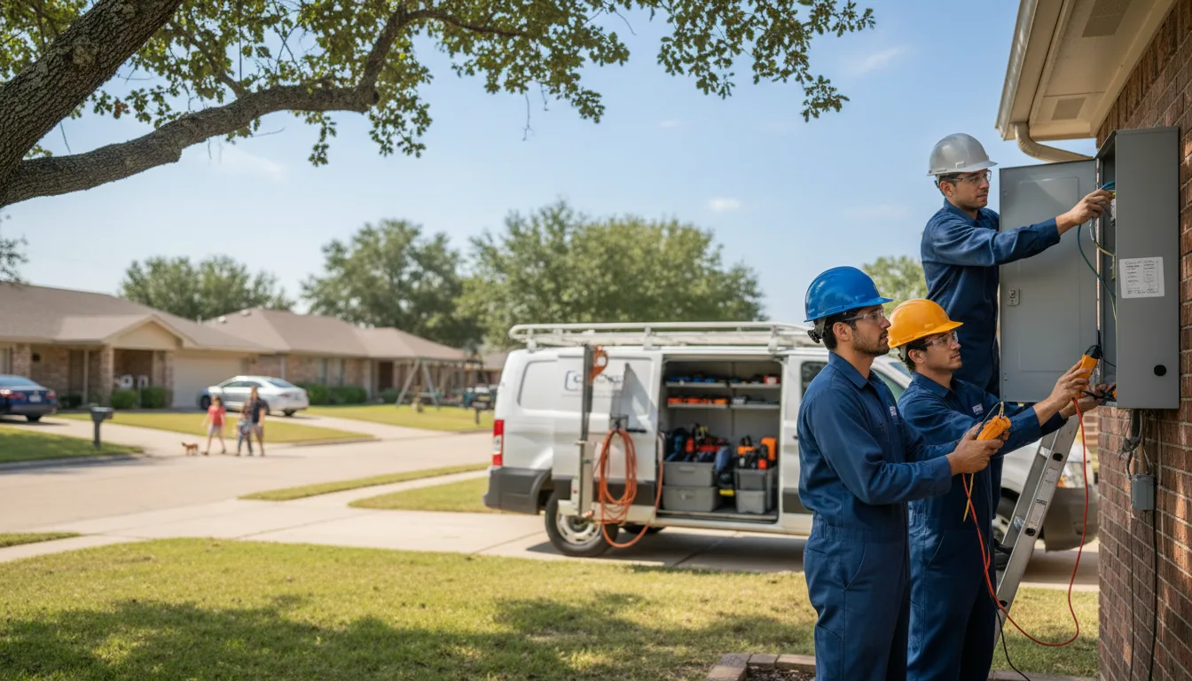 Certified electrician providing emergency electrical services in Sully, IA